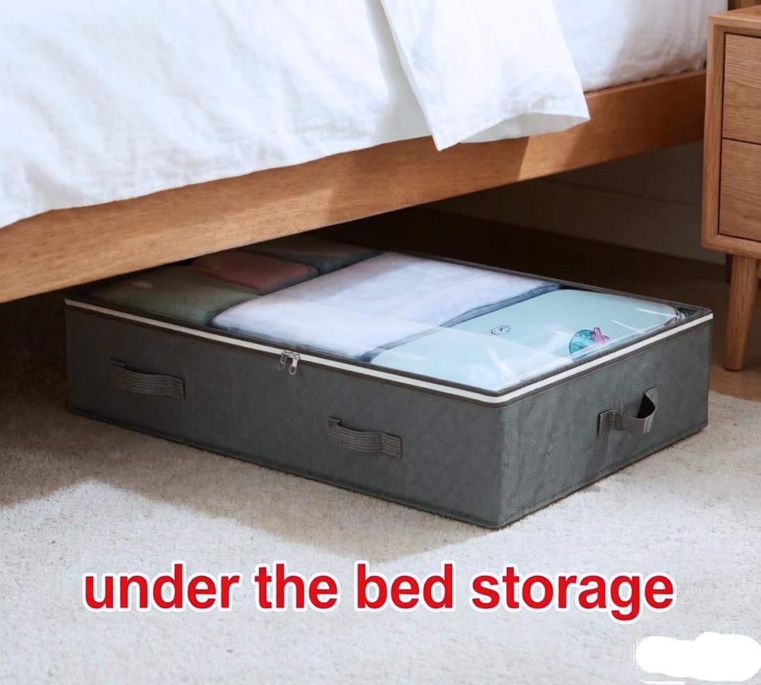 High-Capacity Under-Bed Storage Box; Closet Organization And Storage Solution - Image 2