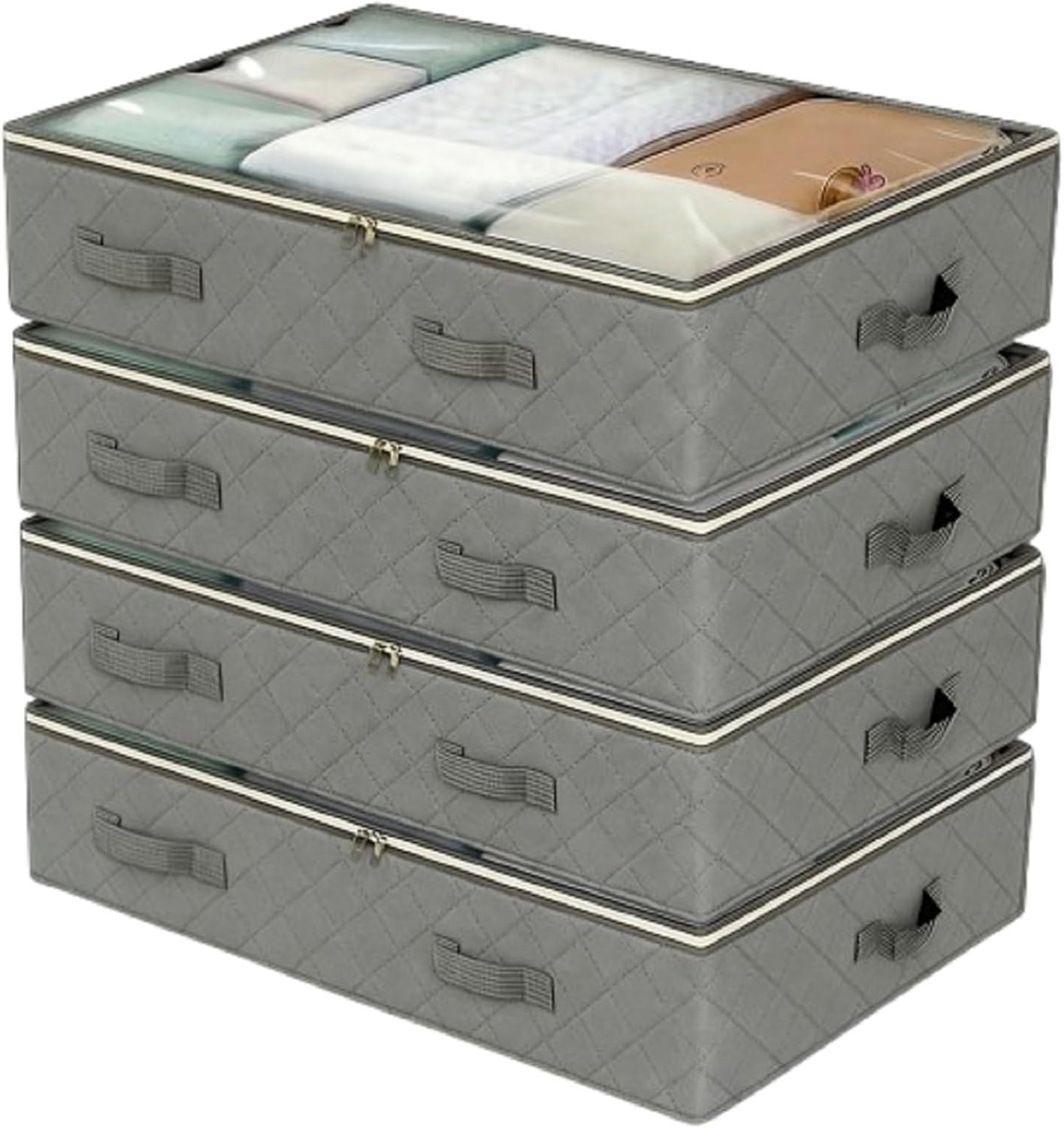 High-Capacity Under-Bed Storage Box; Closet Organization And Storage Solution