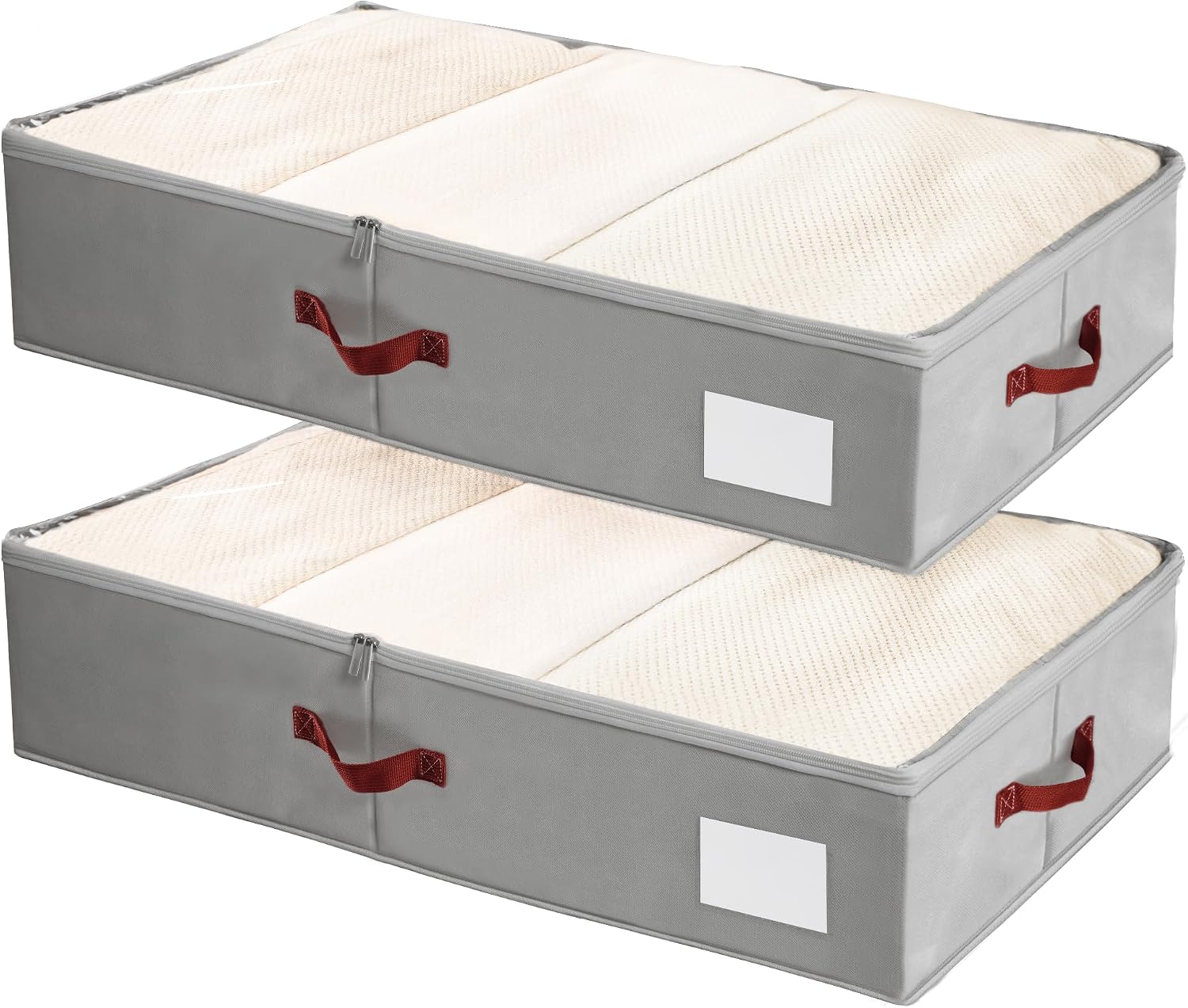 Collapsible, Waterproof Under-Bed Storage Box For Clothes And Blankets